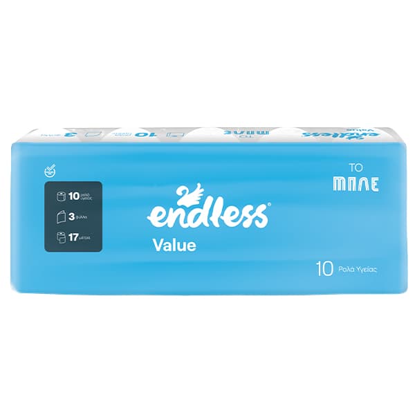 Χαρτί Υγείας Value 3ply Endless Χαρτιά Υγείας