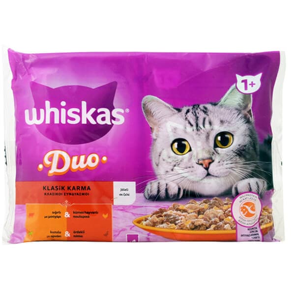 Whiskas Duo Γατοτροφή Κρεατικά Γατοτροφή