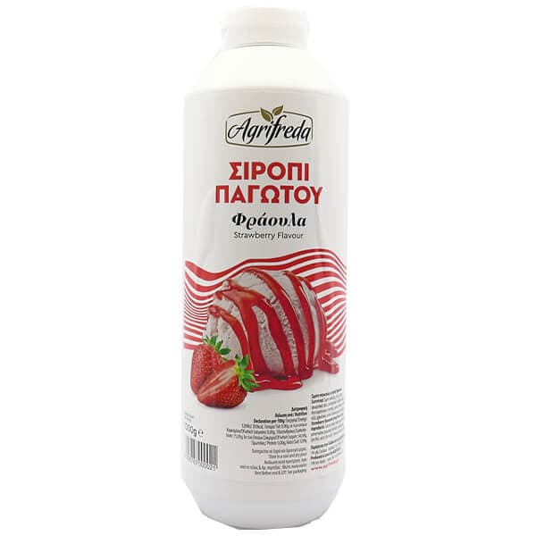 Σιρόπι Παγωτού Φράουλα Agrifreda Σιρόπι Παγωτού
