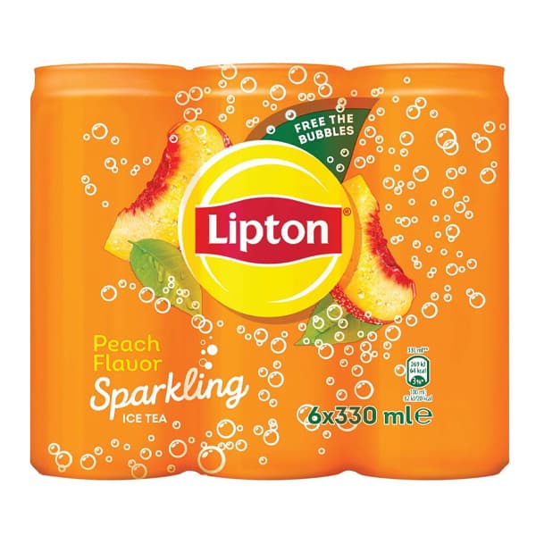Lipton Sparkling Ice Tea Ροδάκινο Παγωμένο Τσάι