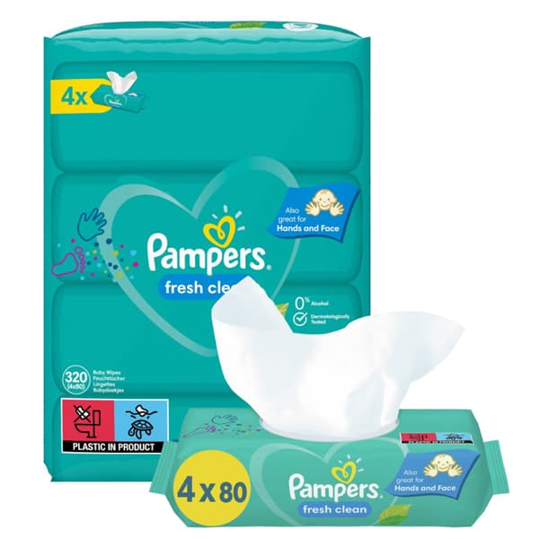 Μωρομάντηλα Fresh Clean Pampers Μωρομάντηλα