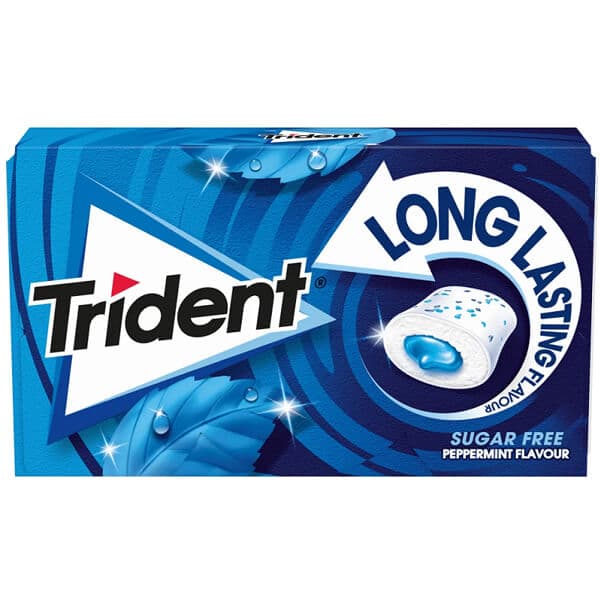 Trident Long Lasting Μέντα Τσίχλες
