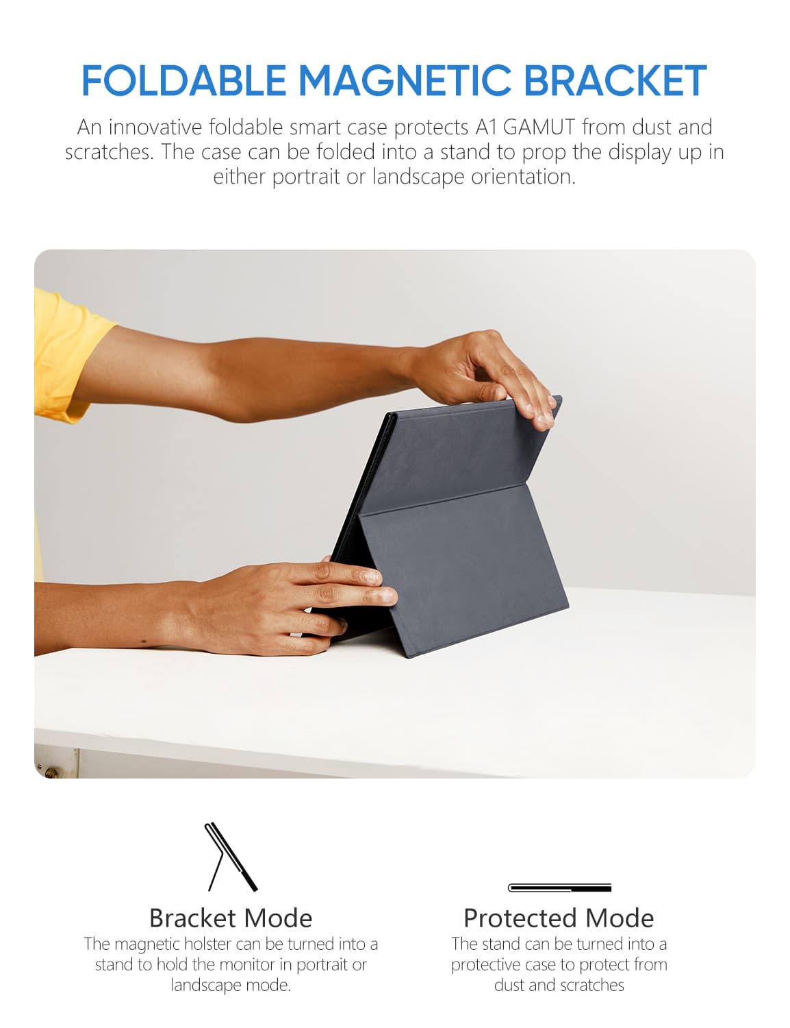 Arzopa 15.6" IPS FHD Portable Monitor Black A1 GAMUT