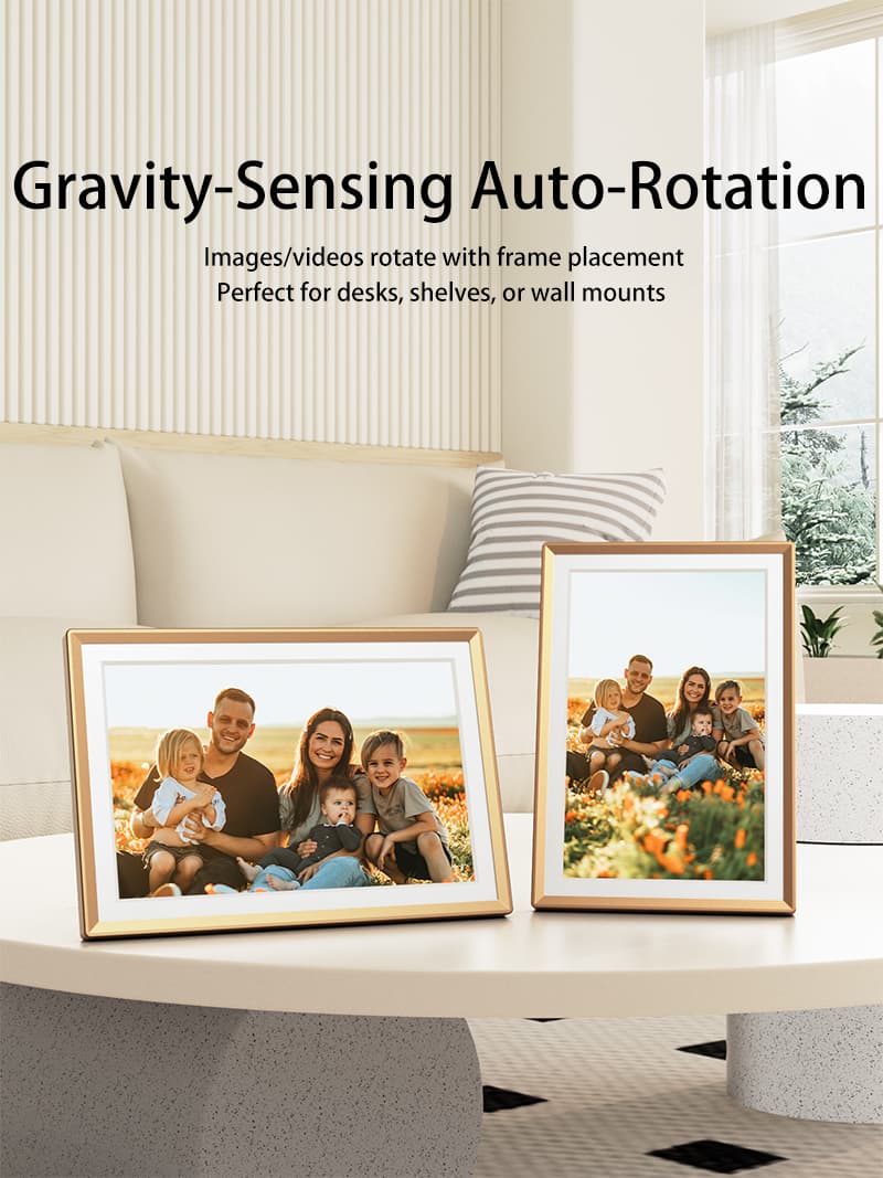 Arzopa Metal Digital Picture Frame Gold 14" D14
