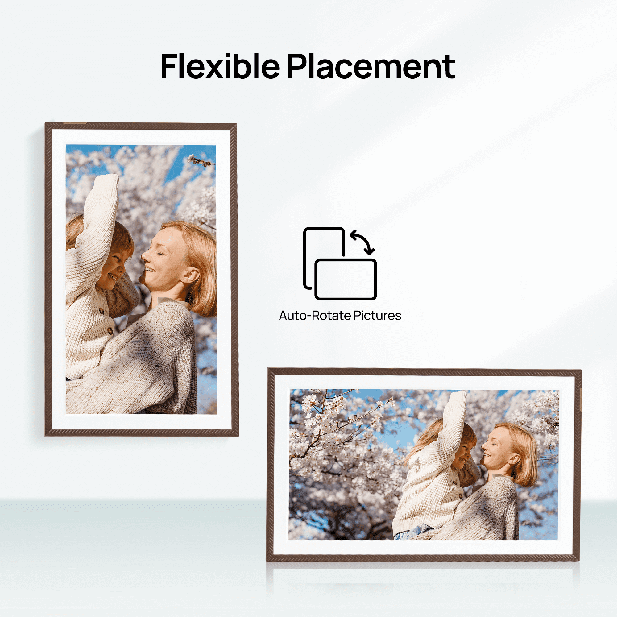 Arzopa 15.6" Digital Picture Frame Brown D15