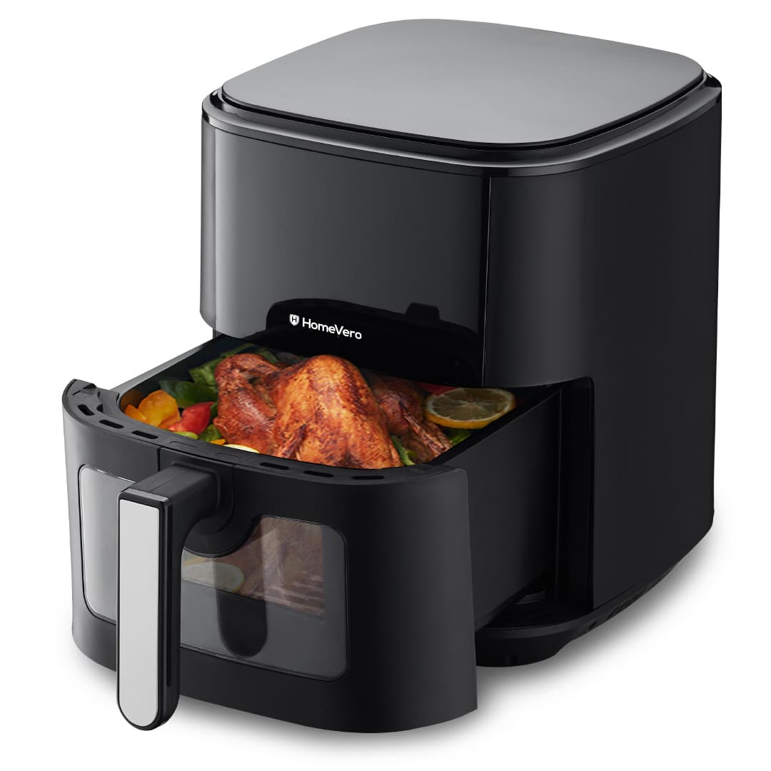 HOMEVERO 6.5L DIGITAL AIR FRYER WITH WINDOW