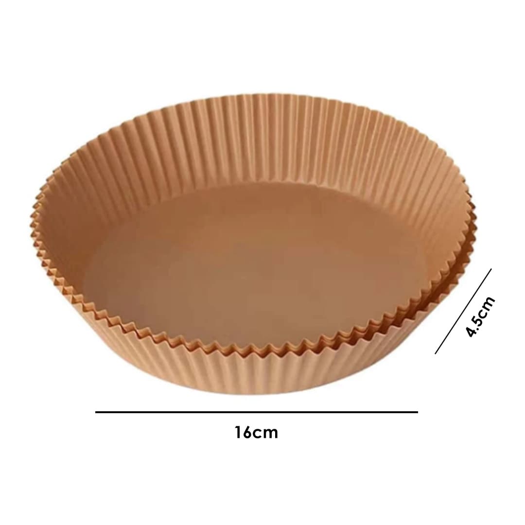 ΗomeVero Baking Paper Square 16 cm for Air Fryers (50 PCS SET)