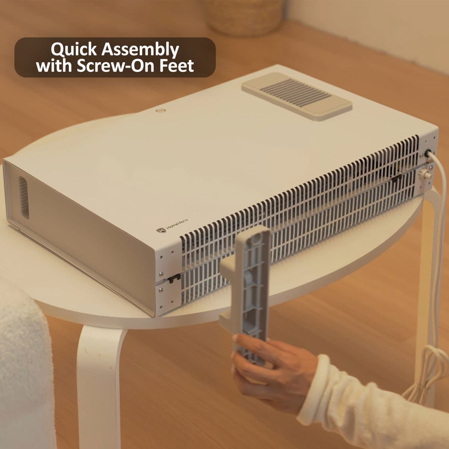 HomeVero Convection Heater Turbo Fan with remote control 3 heat settings 750/1250/2000W