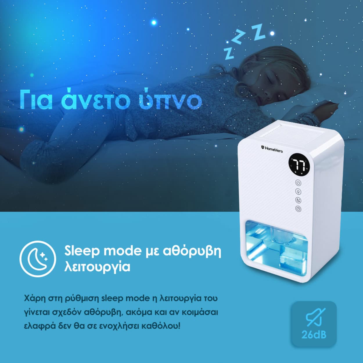 HomeVero Dehumidifier 3800ml-HV-DH3800