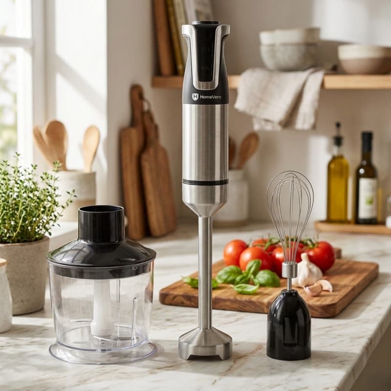 HomeVero Stick Blender Set 800W HV-HBL800B