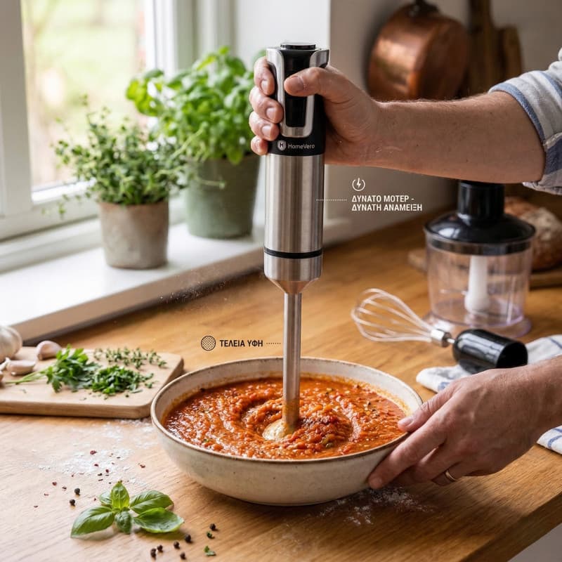 HomeVero Stick Blender Set 800W HV-HBL800B