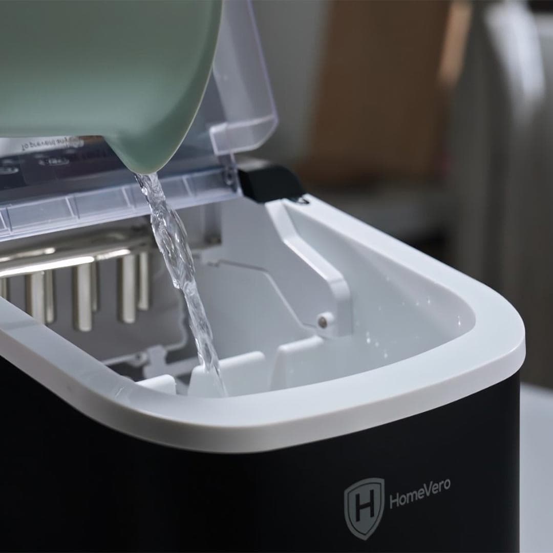 HomeVero Ice Cube Maker Black HV-IM1224B
