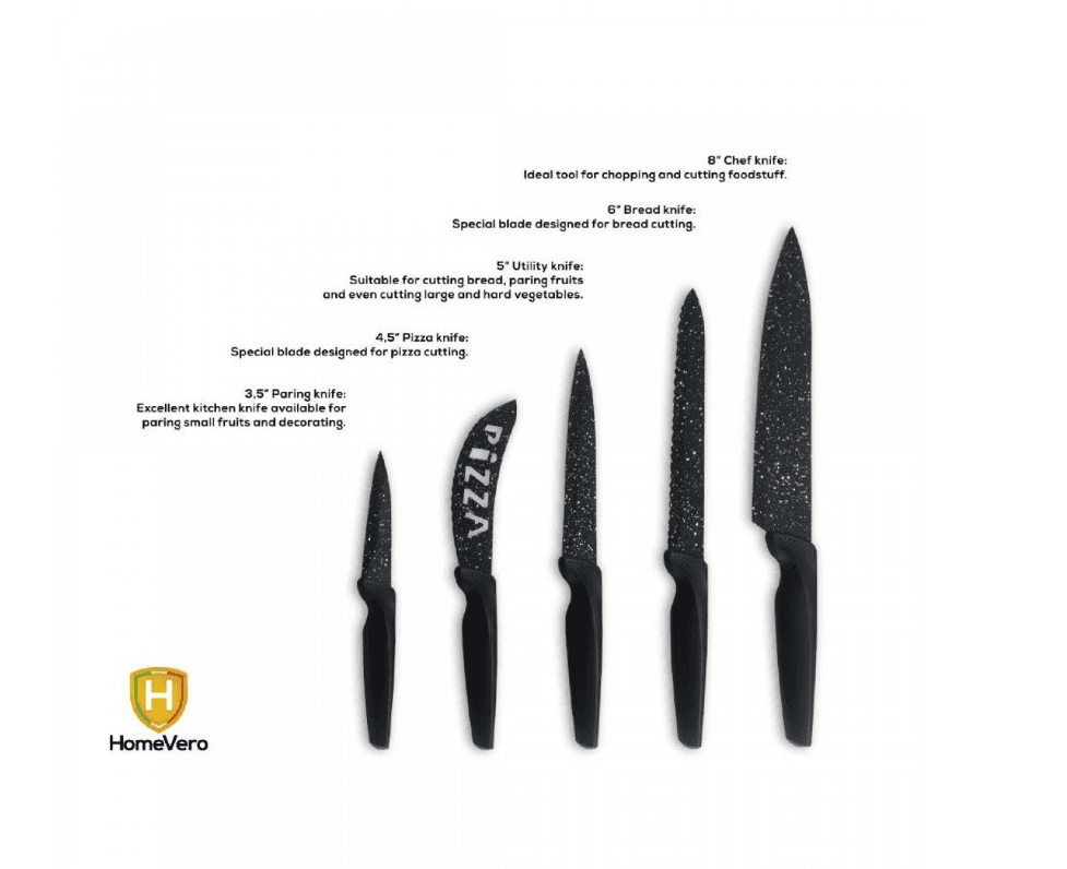 HomeVero Knives Set 6 pcs HV-MBC5