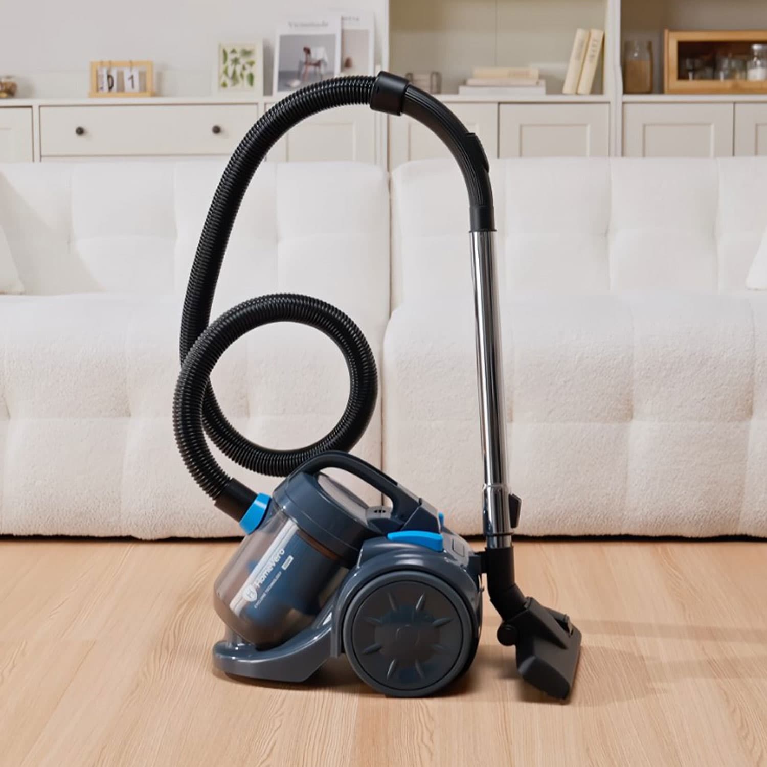 HomeVero Bagless Vacuum Cleaner 2L 800W Blue-Grey