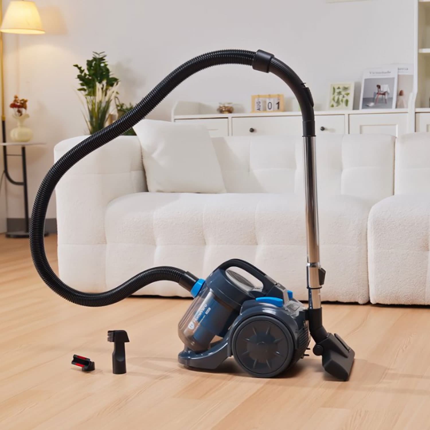 HomeVero Bagless Vacuum Cleaner 2L 800W Blue-Grey