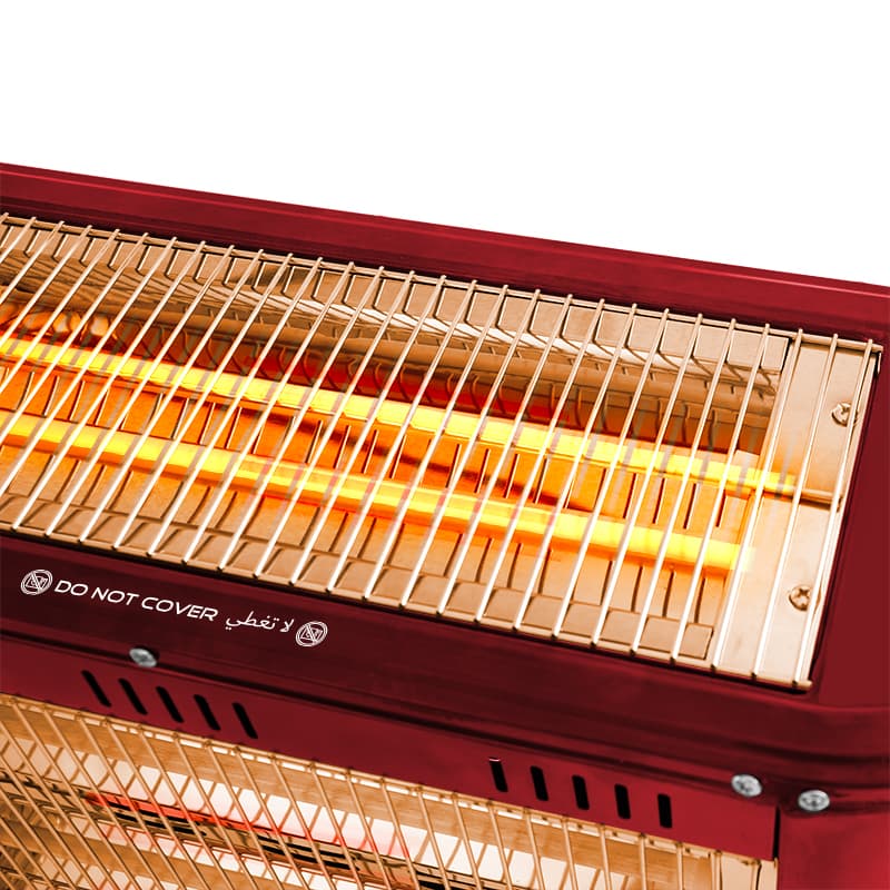 Lexical Quartz Heater Red 2000W LQH-8030-4