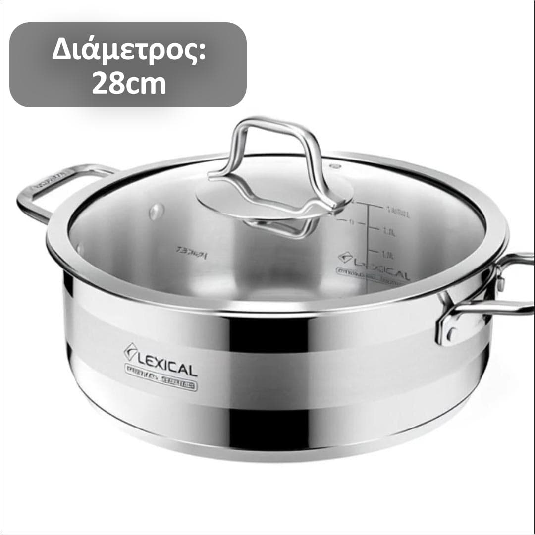 Lexical S/S Single Low Casserole Primal Series SLC-80602-28S