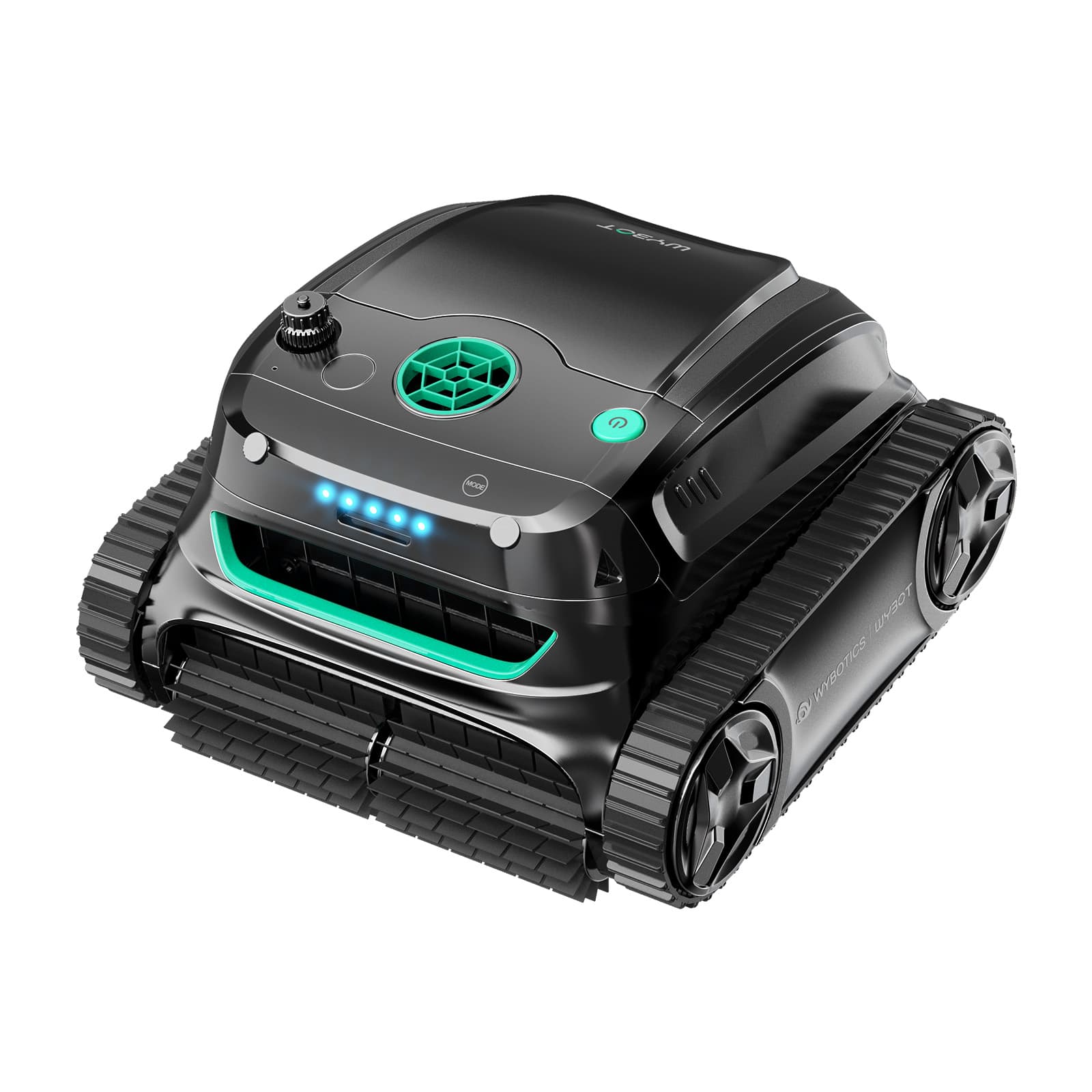 Wybot S2 Solar Vision High-end Cordless Robotic Pool Cleaner with Charging Dock and solar panel