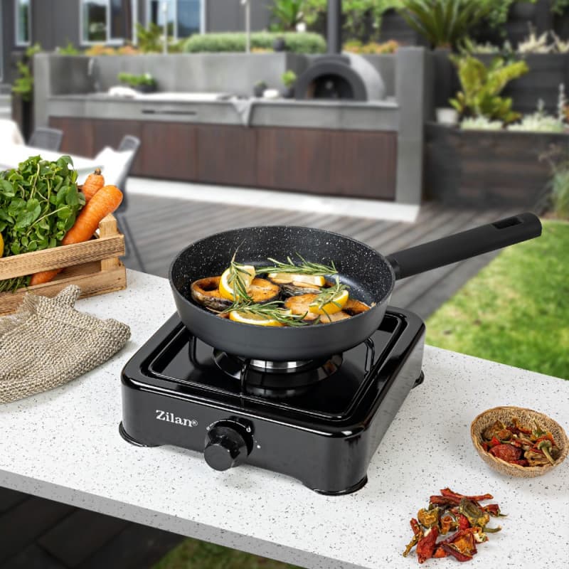GAS COOKER ONE BURNER (BLACK) ZLN0018-BLK