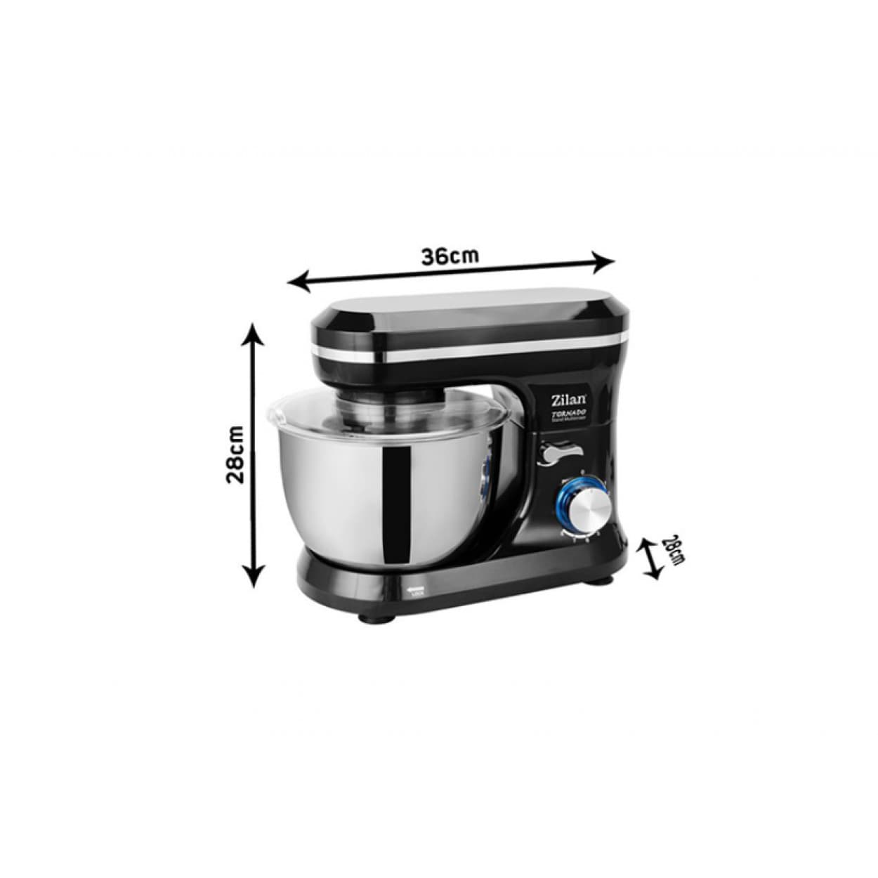 MULTI-MIXER TORNADO (BLACK) (EXTRA BOX) 1000W 4.5L ZLN1215