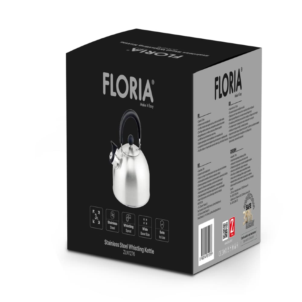 STAINLESS STEEL WHISTLING KETTLE 3L ZLN1276