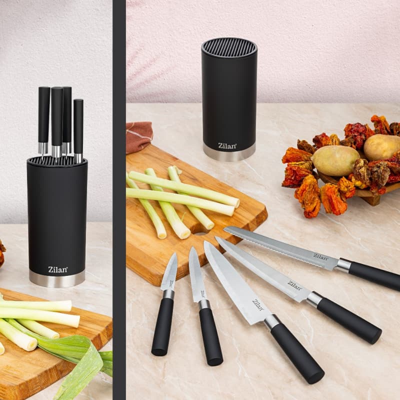 KNIFE SET 6 PCS (BLACK) ZLN1609