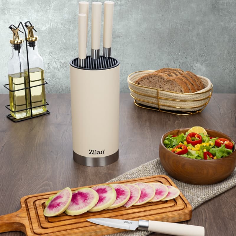 KNIFE SET 6 PCS CREM ZLN1610