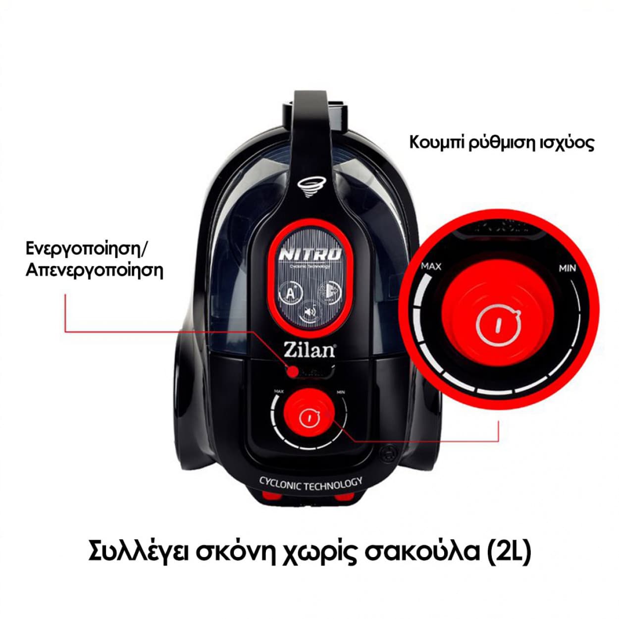 VACUUM CLEANER BLACK 750W ZLN3512