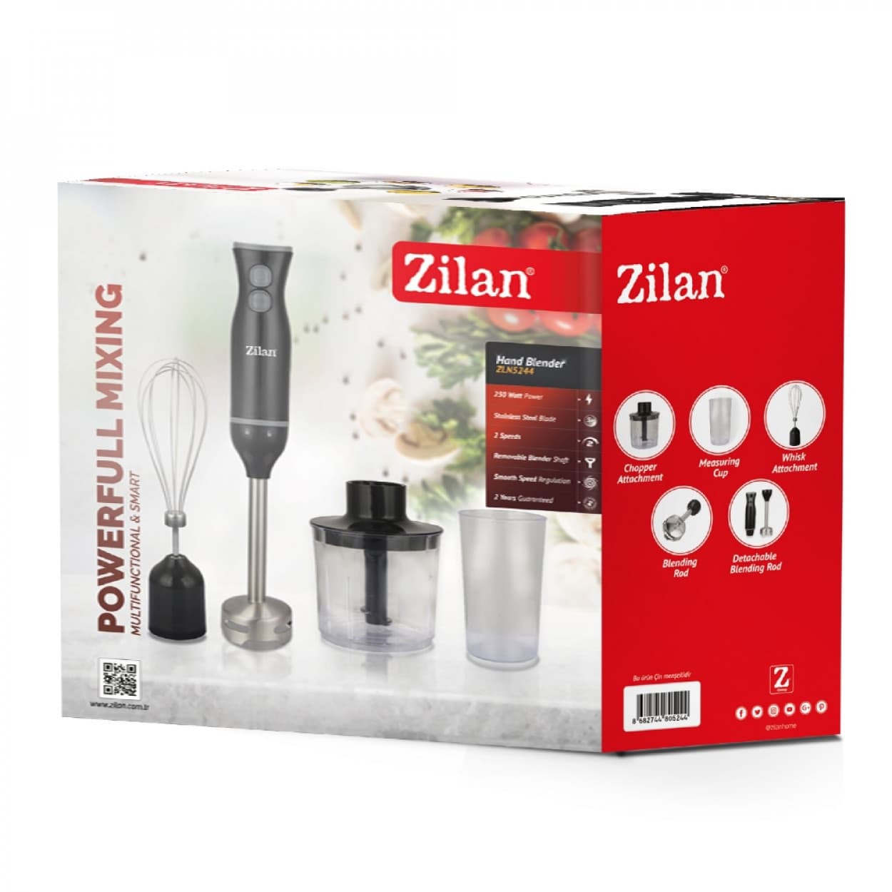 HAND BLENDER 250W SET 4 IN 1 ZLN5244