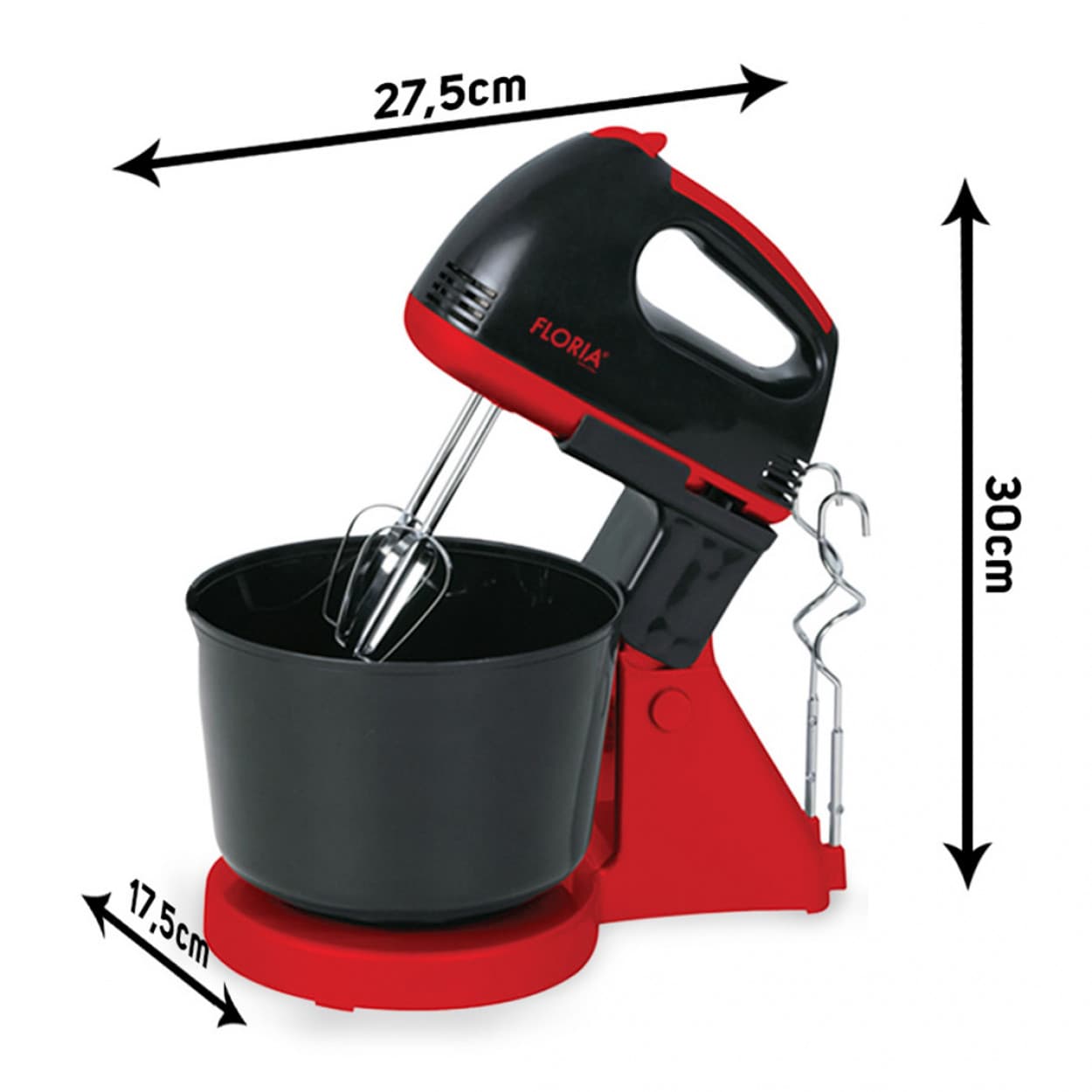HAND MIXER WITH BOWL (BLACK) 2.5L 150W ZLN7574