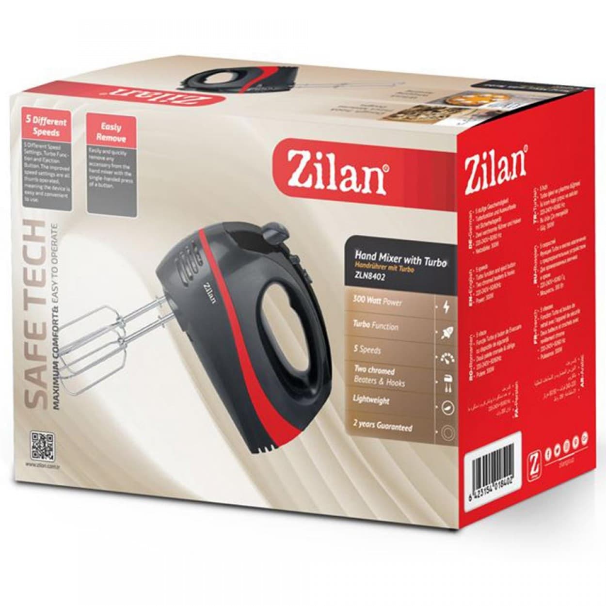 HAND MIXER (BLACK) 300W ZLN8402
